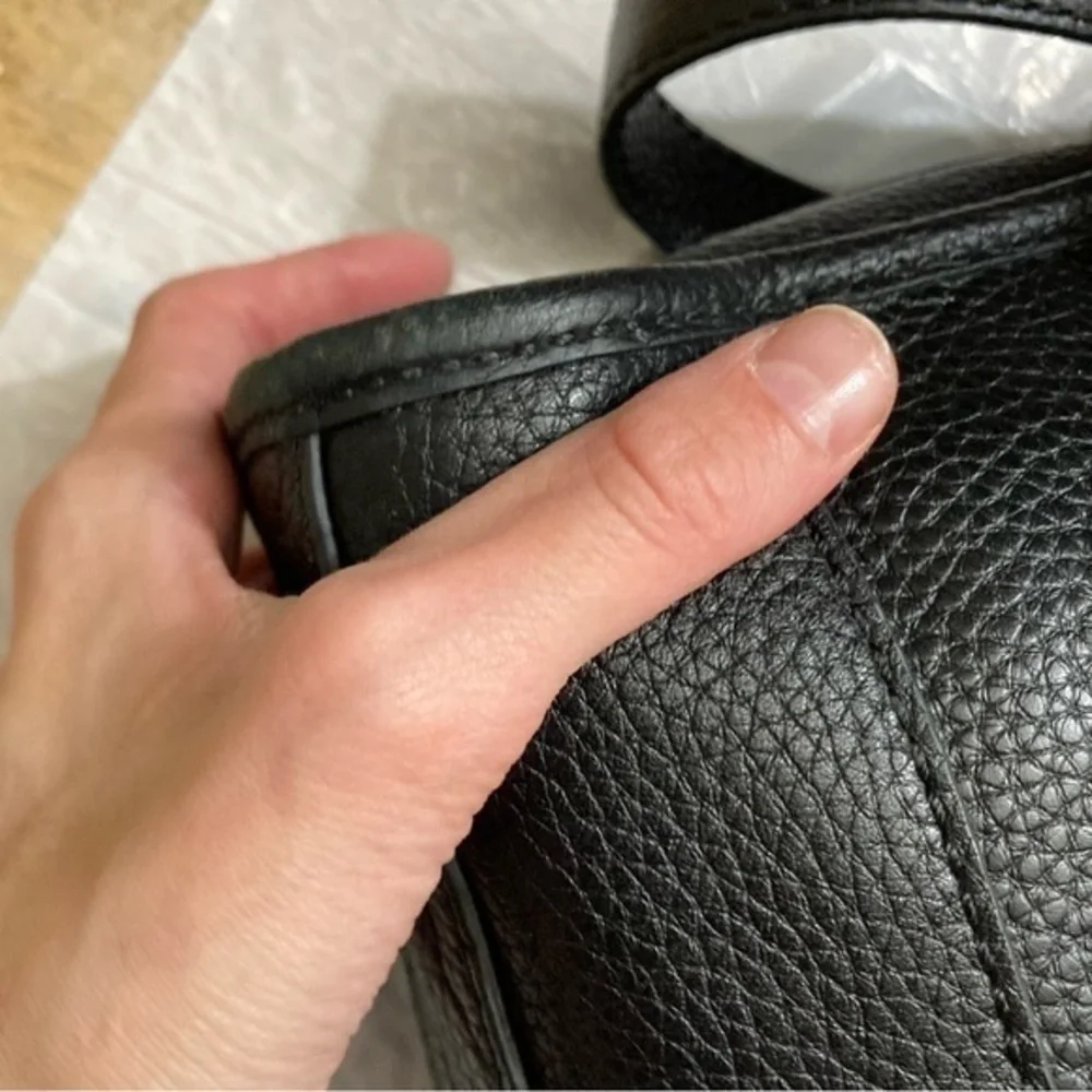 Coach black leather unisex briefcase laptop bag 71509 - Picture 9 of 13